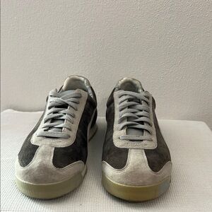 Puma Gray and White Retro Sneakers